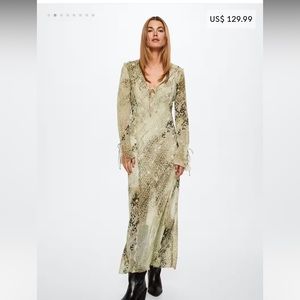 Mango Snake Print Maxi with Slip Size M